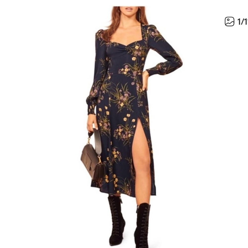 Reformation wallflower midi dress in the mademoiselle print